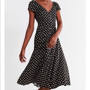 UO Malena Floral button down dress